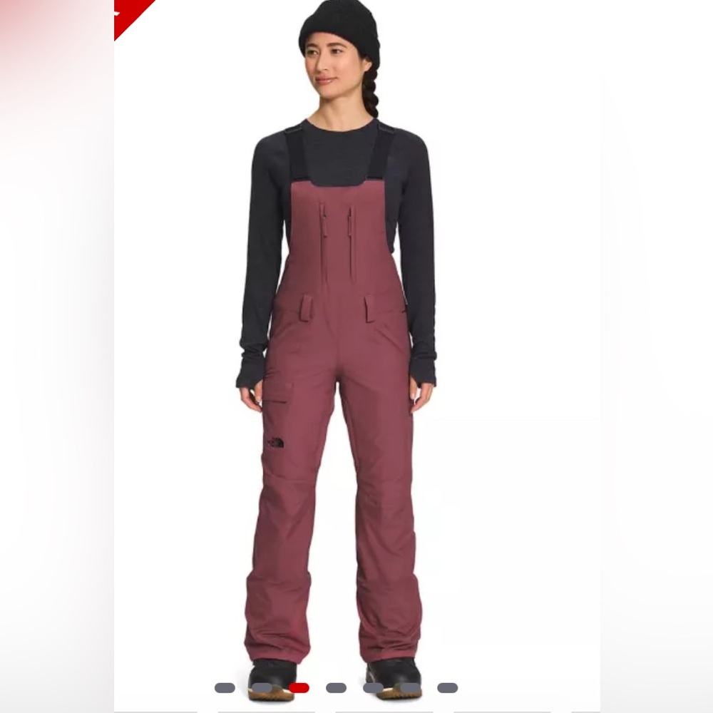 The north face snow bibs for skiing/snowboarding.